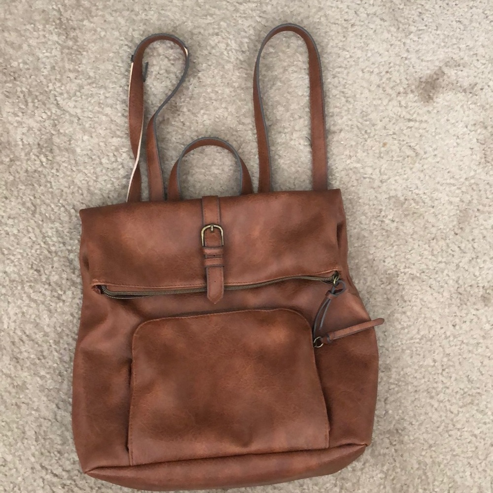 Brown Bookbag Purse